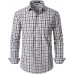 Men's Transitional Weather Slim Fit Long Sleeve Button Down Shirt Business Casual Dress Shirts with Pocket