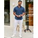COOFANDY Mens Short Sleeve Casual Button Down Shirts Summer Untucked Dress Shirts with Pocket
