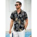 Hawaiian Shirt for Men Short Sleeve Button Down Shirt Men Casual Summer Tropical Beach Aloha Shirts for Men Hawaii Party