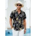 Hawaiian Shirt for Men Short Sleeve Button Down Shirt Men Casual Summer Tropical Beach Aloha Shirts for Men Hawaii Party