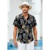 Hawaiian Shirt for Men Short Sleeve Button Down Shirt Men Casual Summer Tropical Beach Aloha Shirts for Men Hawaii Party