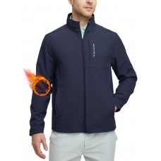 M MAELREG Mens Jacket Zipper Pockets Softshell Lightweight Water-Resistant Windbreaker Golf Spring Fall Jackets for Men