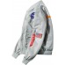 CORIRESHA Mens Apollo NASA Patches Slim Fit Bomber Jackets Windbreaker