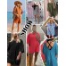 Ekouaer Summer Rompers for Women 2025 Short Sleeve Oversized Reversible Baggy T-shirt Romper Jumpsuit Outfits with Pockets