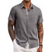 COOFANDY Men's Button Down Shirts Short Sleeve Casual Shirts Summer Beach Shirts Vacation Wedding Shirts with Pocket