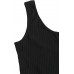 SOLY HUX Women's Summer Sleeveless Belted Tank Romper Short Jumpsuit