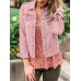 luvamia Women's Basic Button Down Stretch Fitted Long Sleeves Denim Jean Jacket