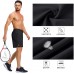 Ksmien Men's Running Shorts 7 Inch with Zipper Pockets Quick Dry Lightweight Athletic Shorts for Workout Gym Basketball