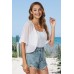 Women Shrug Chiffon Cardigans Open Front Short Sleeve Bolero for Evening Dressy