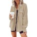Nirovien Womens Waffle Knit Shacket Oversized Button Down Shirt Jacket Lightweight Spring Outfits Clothes