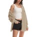 Nirovien Womens Waffle Knit Shacket Oversized Button Down Shirt Jacket Lightweight Spring Outfits Clothes