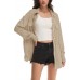 Nirovien Womens Waffle Knit Shacket Oversized Button Down Shirt Jacket Lightweight Spring Outfits Clothes