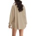 Nirovien Womens Waffle Knit Shacket Oversized Button Down Shirt Jacket Lightweight Spring Outfits Clothes