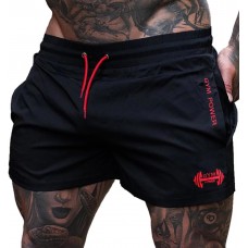 Muscle Alive Men's 4 Running Workout Shorts with Lining