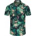 KYKU Funky Hawaiian Shirt for Men Palm Beach Shirts Tropical Vacation Clothes