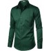 ZEROYAA Men's Urban Stylish Casual Business Slim Fit Long Sleeve Button Up Dress Shirt with Pocket