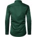 ZEROYAA Men's Urban Stylish Casual Business Slim Fit Long Sleeve Button Up Dress Shirt with Pocket