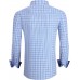 Alex Vando Mens Button Down Shirts Wrinkle Free 4-Way Stretch Print Business Casual Shirt