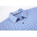Alex Vando Mens Button Down Shirts Wrinkle Free 4-Way Stretch Print Business Casual Shirt