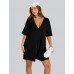 UANEO Rompers for Women Casual Oversized Athletic Jumpsuits Overalls Workout Hot Shot Tee Romper