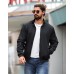 Men's Bomber Jacket Lightweight Casual Windbreaker Jackets Zip Up Coat