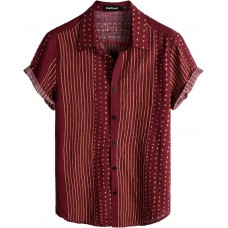 VATPAVE Mens Casual Short Sleeve Button Down Shirts Regular Fit Hawaiian Summer Shirts