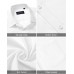 Alimens & Gentle Mens Short Sleeve Dress Shirt Wrinkle Free Solid Casual Button Down Shirts for Summer Business Wedding
