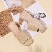 Platform Slip on Espadrille Sandals for Women Wedges Slides Bohemia Sandals Flatform Open Toe Beach Sandals