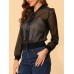 Fisoew Women's Crop Mesh Sheer Bomber Jackets Lightweight Long Sleeve Zip Up Jacket Outwear