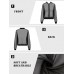 Fisoew Women's Crop Mesh Sheer Bomber Jackets Lightweight Long Sleeve Zip Up Jacket Outwear