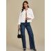 luvamia Denim Jackets for Women Trendy Casual Button Down Relaxed Fit Western Trucker Distressed Jean Jacket with Pocket
