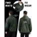 Men's Classic Windbreaker Jacket Lightweight All-Sport Waterproof Hiking Coat Detachable Hooded Windbreakers for Men
