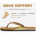 KuaiLu Womens Arch Support Flip Flops Comfortable Yoga Mat Slip on Summer Beach Walking Thong Cushion Sandals