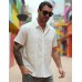 COOFANDY Mens Cuban Guayabera Shirt Short Sleeve Button Down Shirts Summer Beach Vacation Shirts