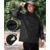 SWISSWELL Men's Rain Jacket Waterproof Lightweight Packable Pullover Windbreaker with Hood for Travel Hiking Golf