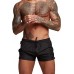 Rexcyril Men's Athletic Gym Workout Shorts 3 Inch Quick Dry Running Bodybuilding Short Shorts with Liner and Zipper Pockets