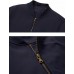 HOOD CREW Men’s Bomber Jacket Lightweight Casual Stylish Spring Fall Windbreaker Zip Up Outwear Coat with Pockets