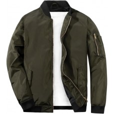 MADHERO Mens Bomber Jacket Lightweight Slim Fit Softshell Windbreaker