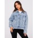 Glamaker Womens Oversized Jean Jacket Casual Long Sleeve Button Down Denim Jacket Fall Coat
