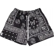 BOOMLEMON Mens Paisley Shorts Mesh Graphic Print Retro Casual Shorts Athletic Gym Basketball Running Short Pants