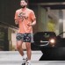 BOOMLEMON Mens Paisley Shorts Mesh Graphic Print Retro Casual Shorts Athletic Gym Basketball Running Short Pants