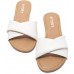 FITORY Women's Flat Sandals Fashion Slides With Soft Leather Slippers for Summer Size 6-11