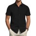 J.VER Men's Short Sleeve Dress Shirts Stretch Stain Shield Casual Button Down Shirts Solid Formal Shirt