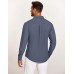 COOFANDY Mens Casual Button Down Shirt Untucked Long Sleeve Stretch Denim Dress Shirt