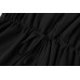 Valphsio Womens V Neck Beach Romper Ruffle Layered Drawstring Waisted Shorts Jumpsuit