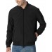 TBMPOY Men's Lightweight Bomber Jackets Light Track Jackets Casual Summer Windbreaker Outdoor Golf Fashion Coat for Men