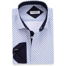 Alex Vando Mens Printed Dress Shirts Long Sleeve Regular Fit Button Down Shirt