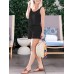 REORIA Womens Basic Summer Scoop Neck Sleeveless Tank Top Short jumpsuit Rompers