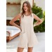 Glamaker Women's Summer Sleeveless Romper Casaul Beach Vacation Loose Shorts Jumpsuit Overalls Outfits 2025 With Pocket