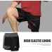 candyfouse Men's 2 in 1 Running Shorts, Quick Dry Workout Shorts with Liner, Athletic Shorts with Zip Pockets and Towel Loop